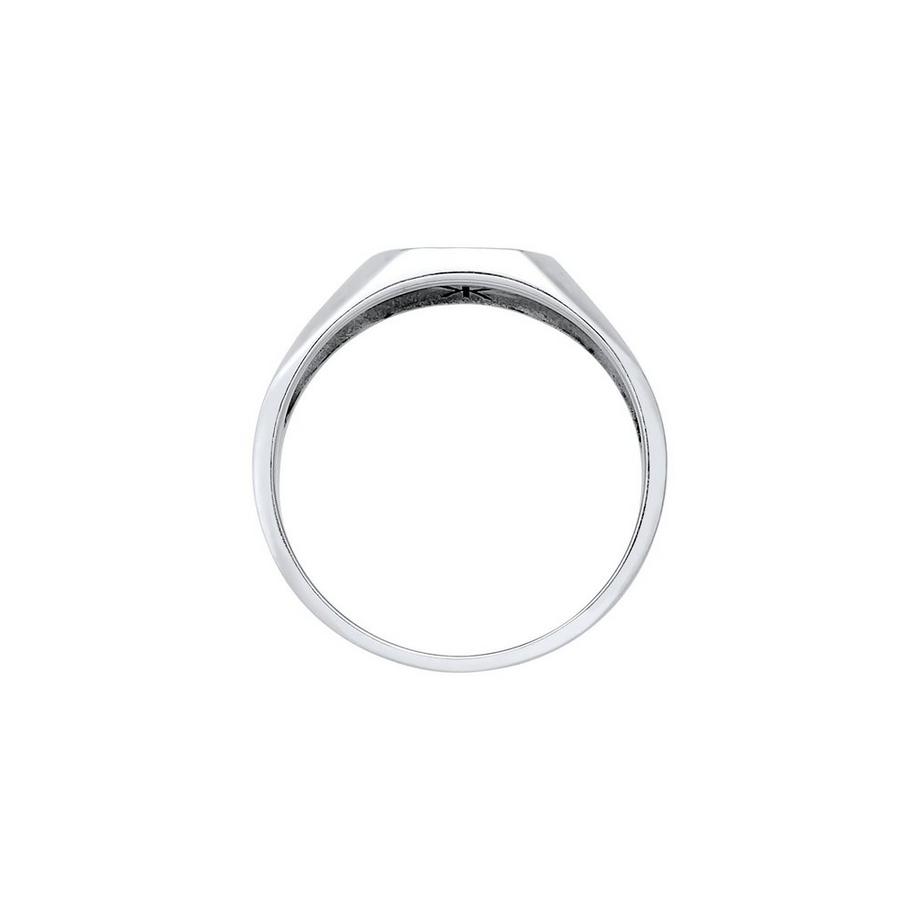 Kuzzoi  Bague Basic Siegelring Herren Quadrat Matt 925 Silber 