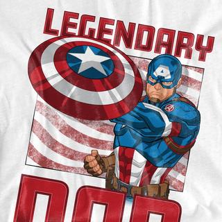 CAPTAIN AMERICA Legendary Dad T-Shirt Manches Longues  