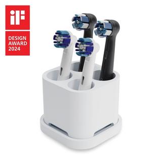 Qikfresh  Zahnbürsten- und Aufsteckbürstenhalter 4er 