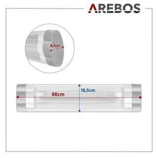 Arebos Riscaldatore radiante a infrarossi Riscaldatore a infrarossi con telecomando  