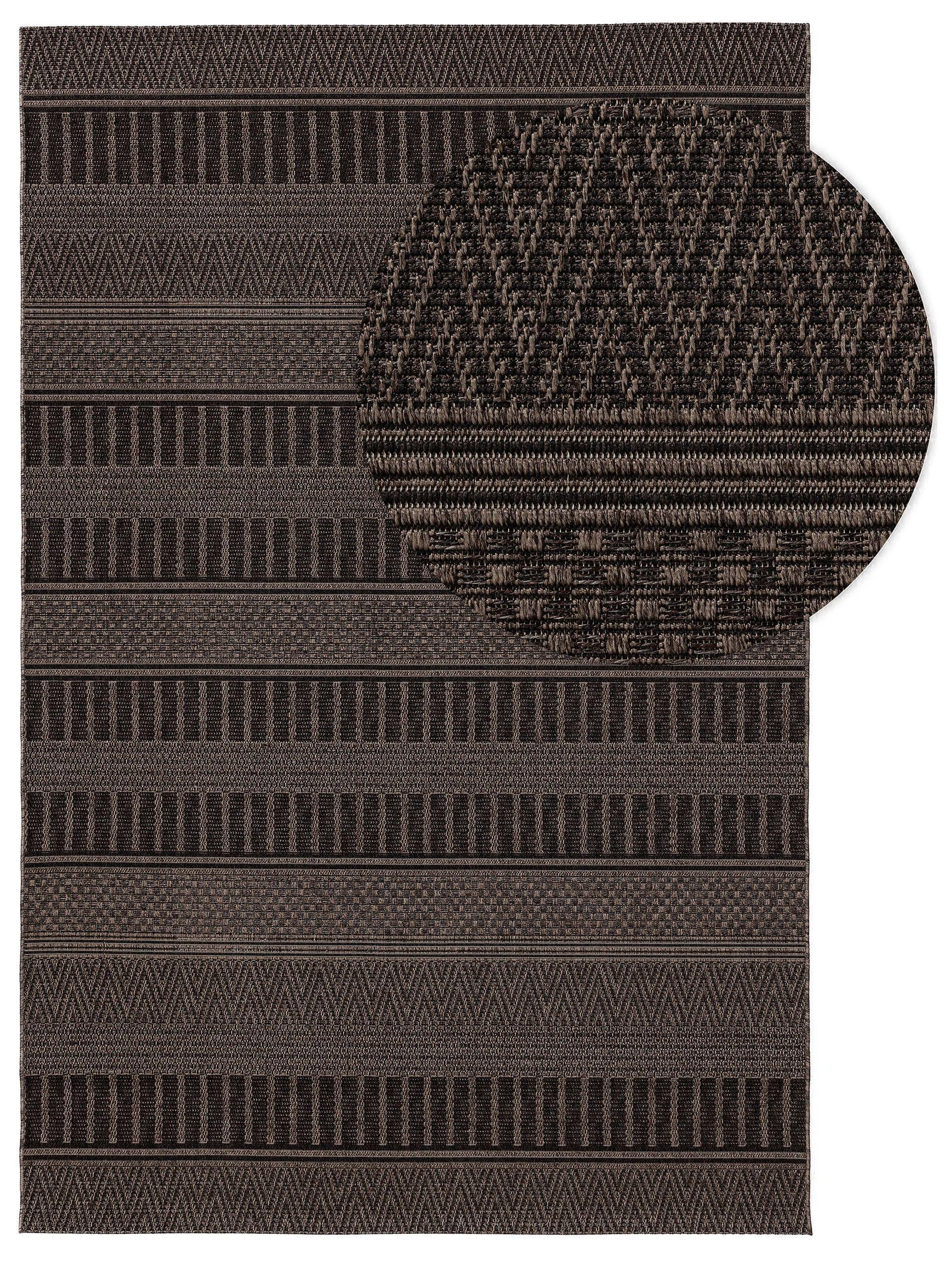 Benuta Tapis d'extérieur & intérieur Naoto Anthracite  