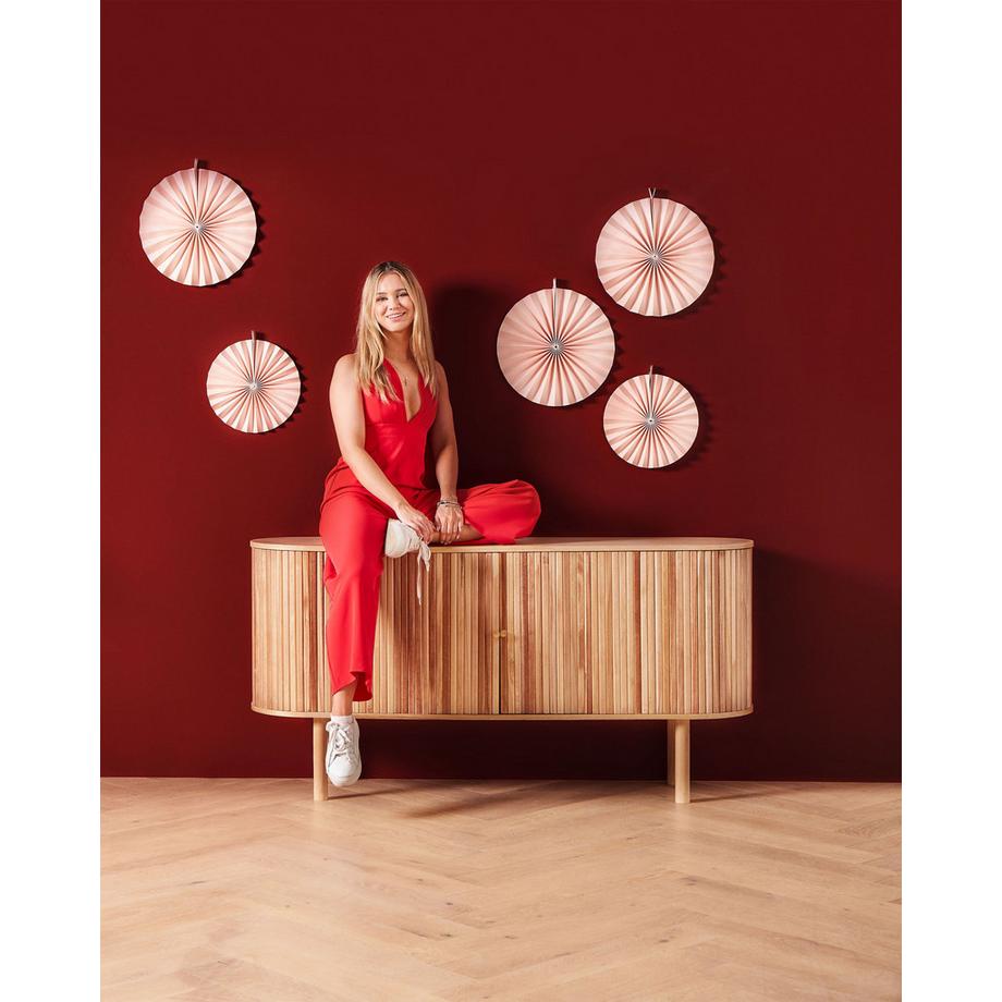 Beliani Armadio en Legno di Paulownia Scandinavo MANARA  