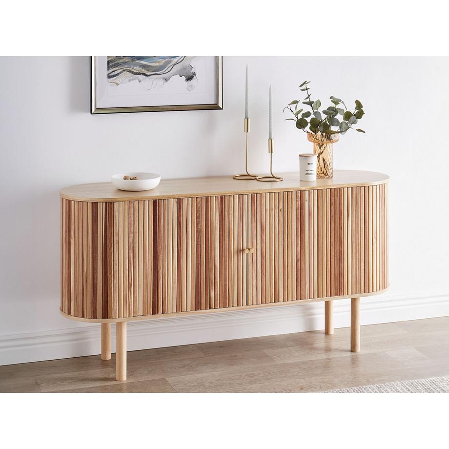 Beliani Armadio en Legno di Paulownia Scandinavo MANARA  