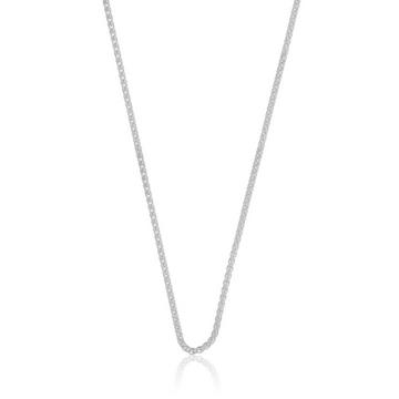 Collier Zopf Weissgold 375, 1.65mm, 60cm