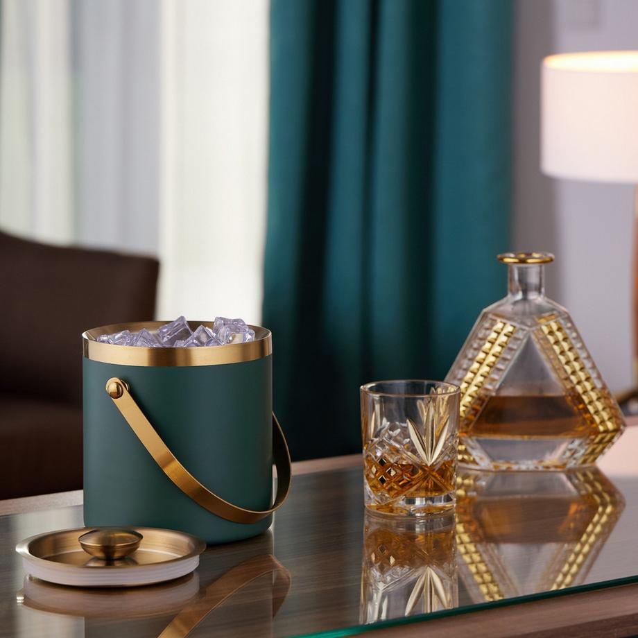 Northix Vaschetta per cubetti di ghiaccio con coperchio  