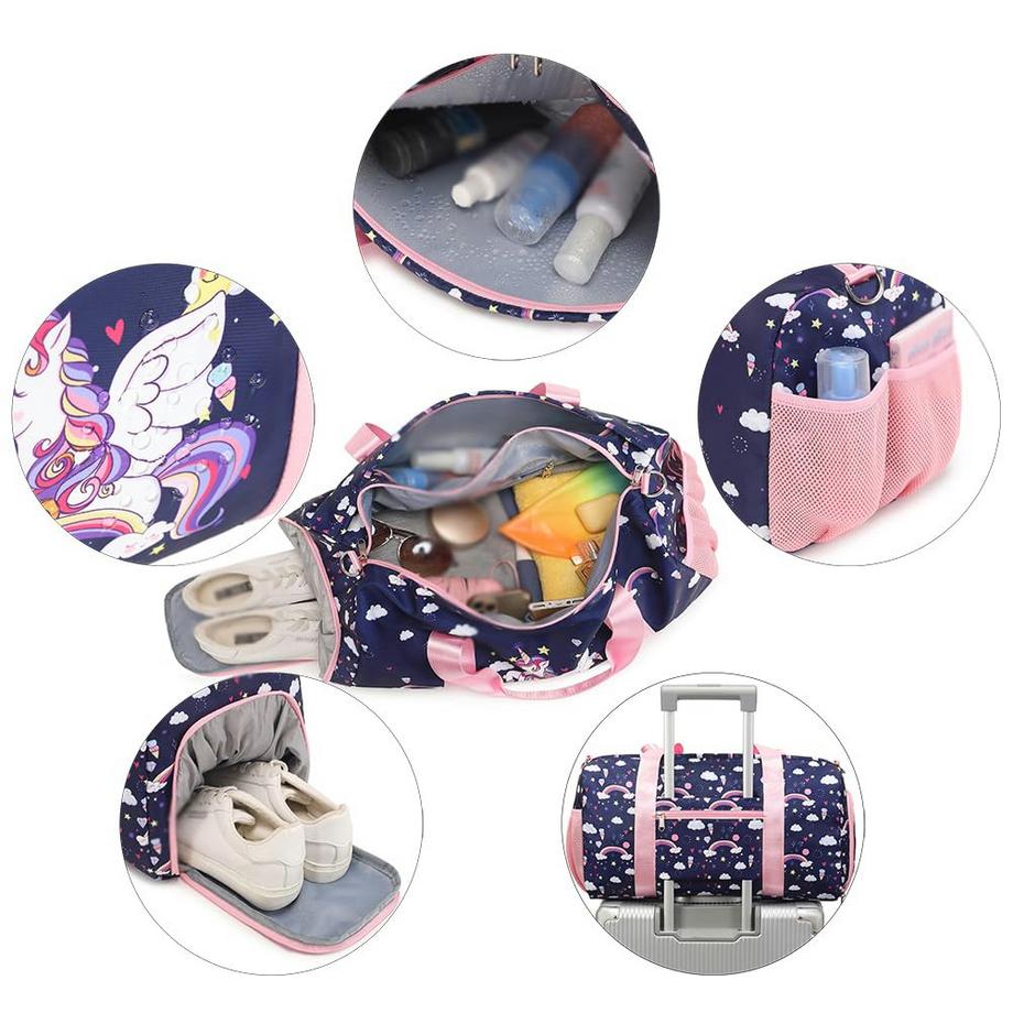 Only-bags.store Sac de Sport Enfant avec Imprimé Licorne  