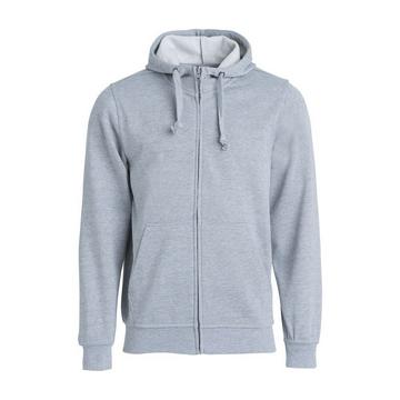 Basic Hoodie mit durchgehendem Reißverschluss