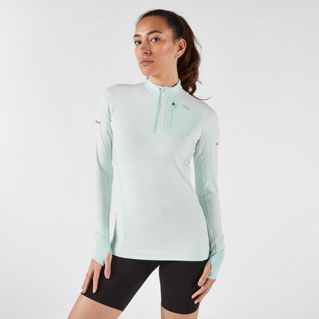 KIPRUN  T-shirt de running manches longues femme chaud polyester 