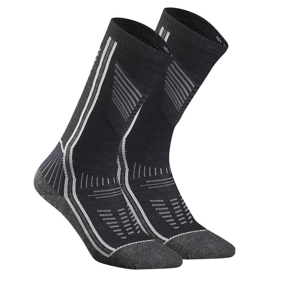 QUECHUA SH900 Merino Mid Socken 2er-Pack  