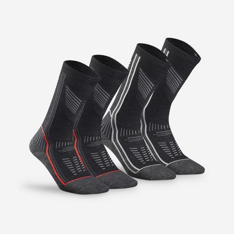 QUECHUA SH900 Merino Mid Socken 2er-Pack  