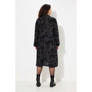 Ulla Popken Hemdblusenkleid Knopfleiste Hemdkragen Langarm  