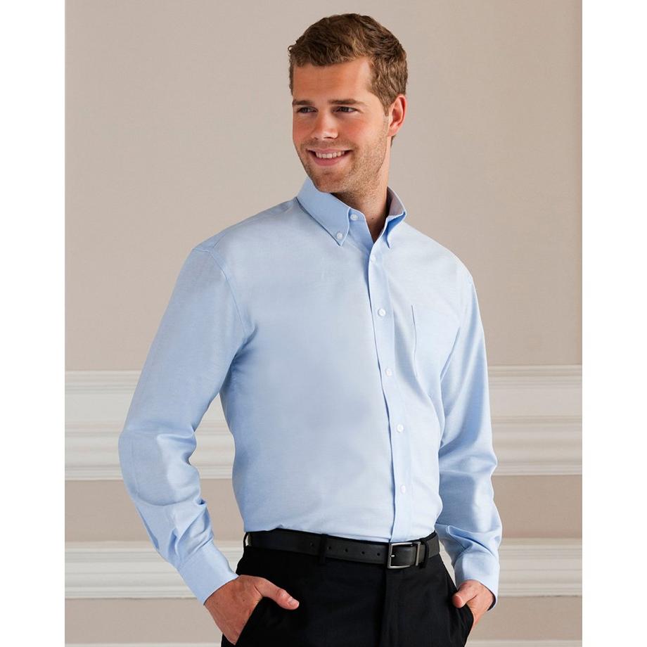 Russell Chemise Oxford Manches Longues Facile d'Entretien  