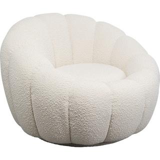 KARE Design Chaise pivotante Peppo Bloom blanc  