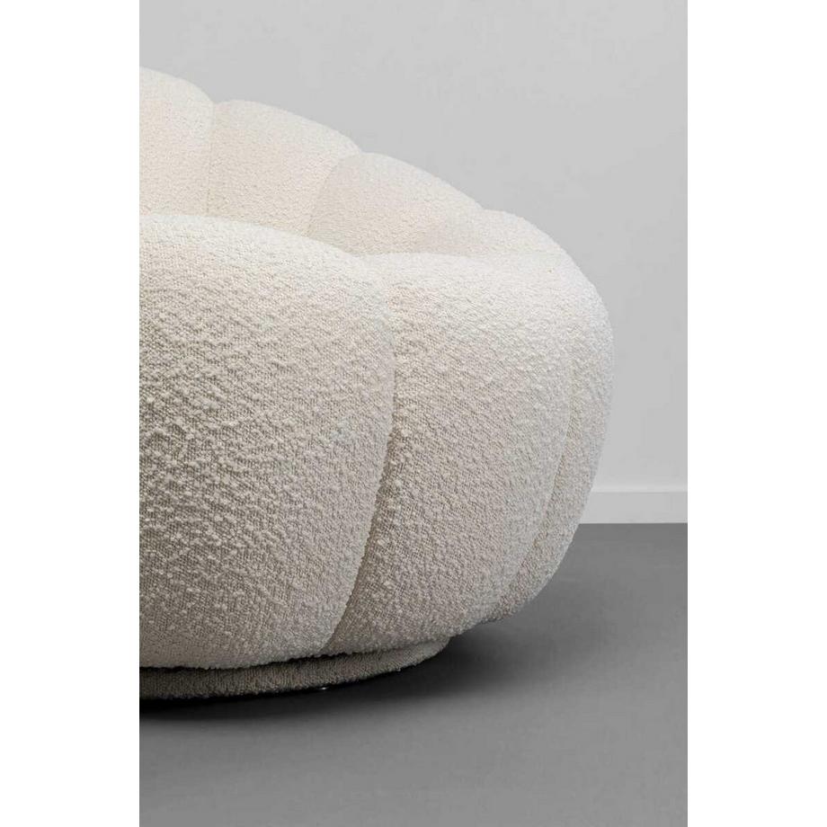 KARE Design Drehsessel Peppo Bloom weiss  