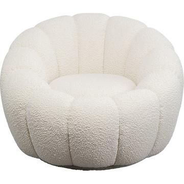 Chaise pivotante Peppo Bloom blanc