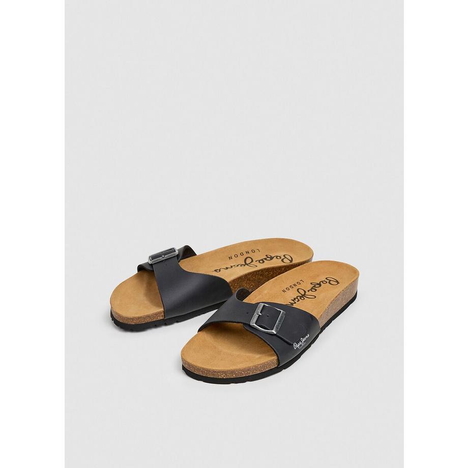 Pepe Jeans London Kansas Single Buckle Bio Mules  