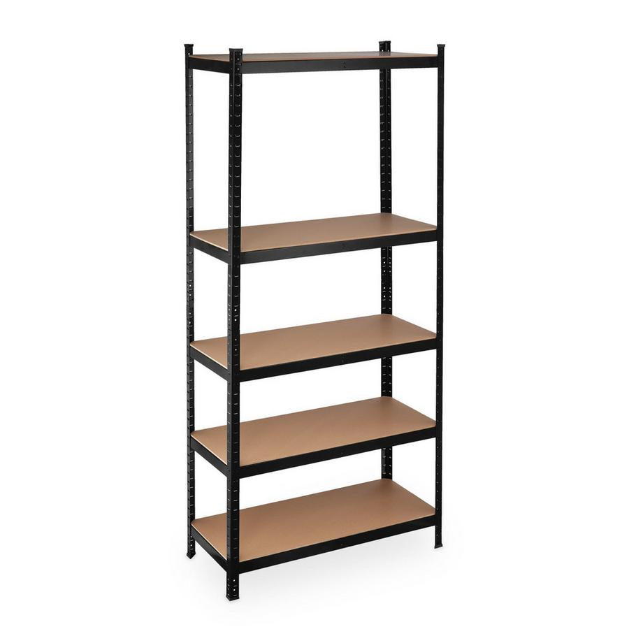 Northio  Étagère de rangement 220 cm de hauteur, noire 