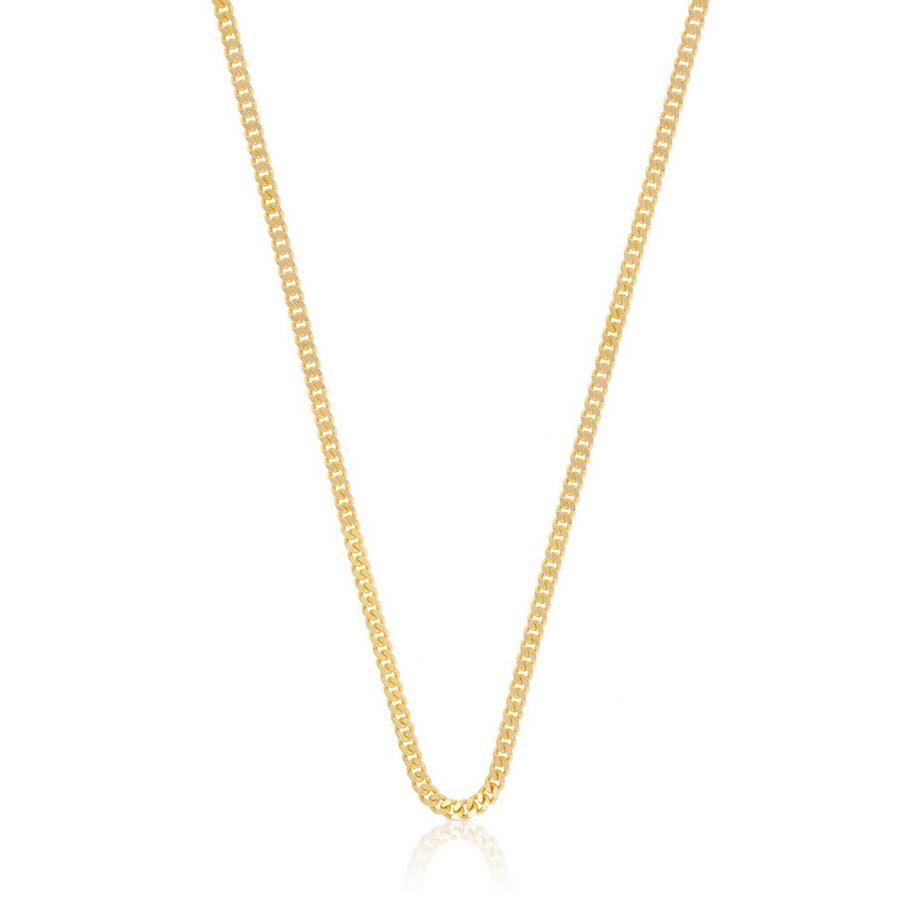 Collier Panzer Gelbgold 375, 1.7mm, 60cm
