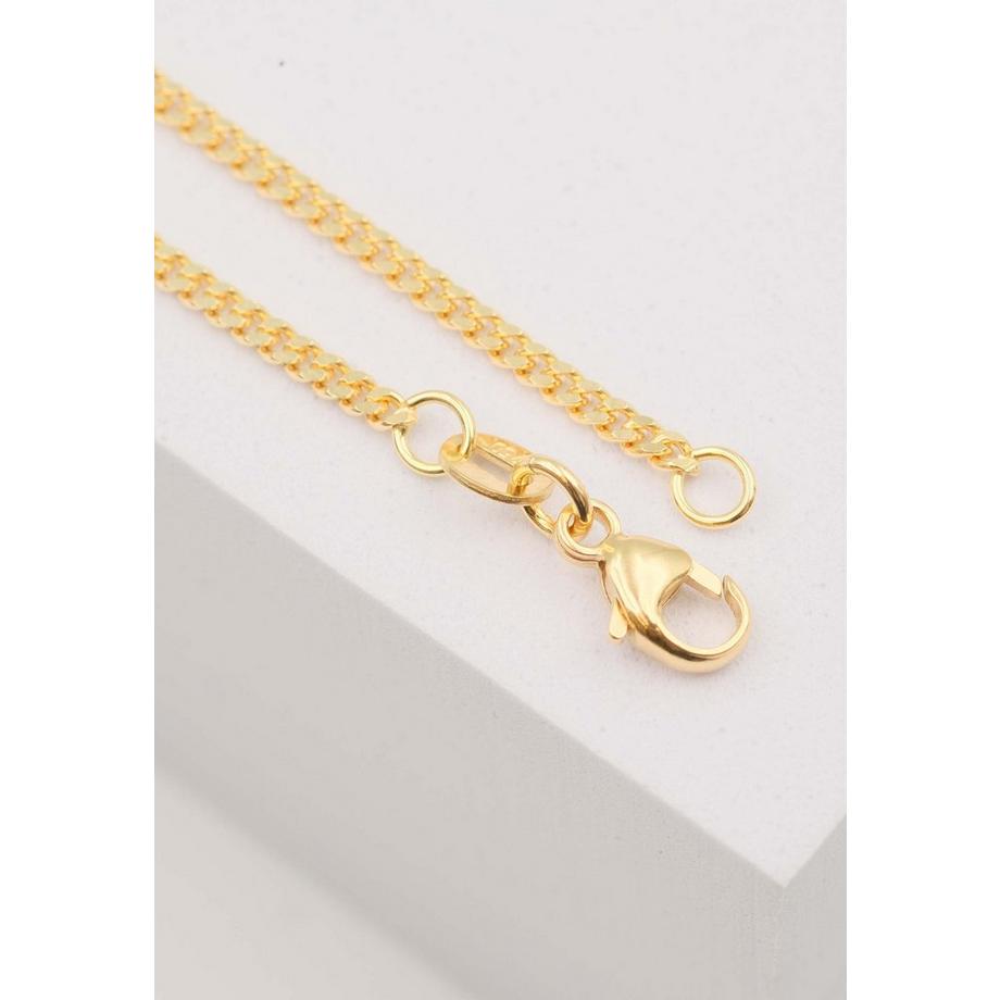 MUAU Schmuck  Collier Panzer Gelbgold 375, 1.7mm, 60cm 