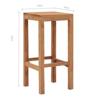 VidaXL Tabouret de bar bois  