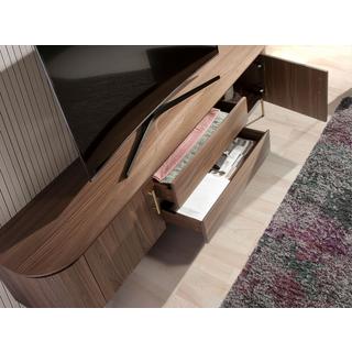 ANGEL CERDA Porta TV noce e acciaio dorato lucido  