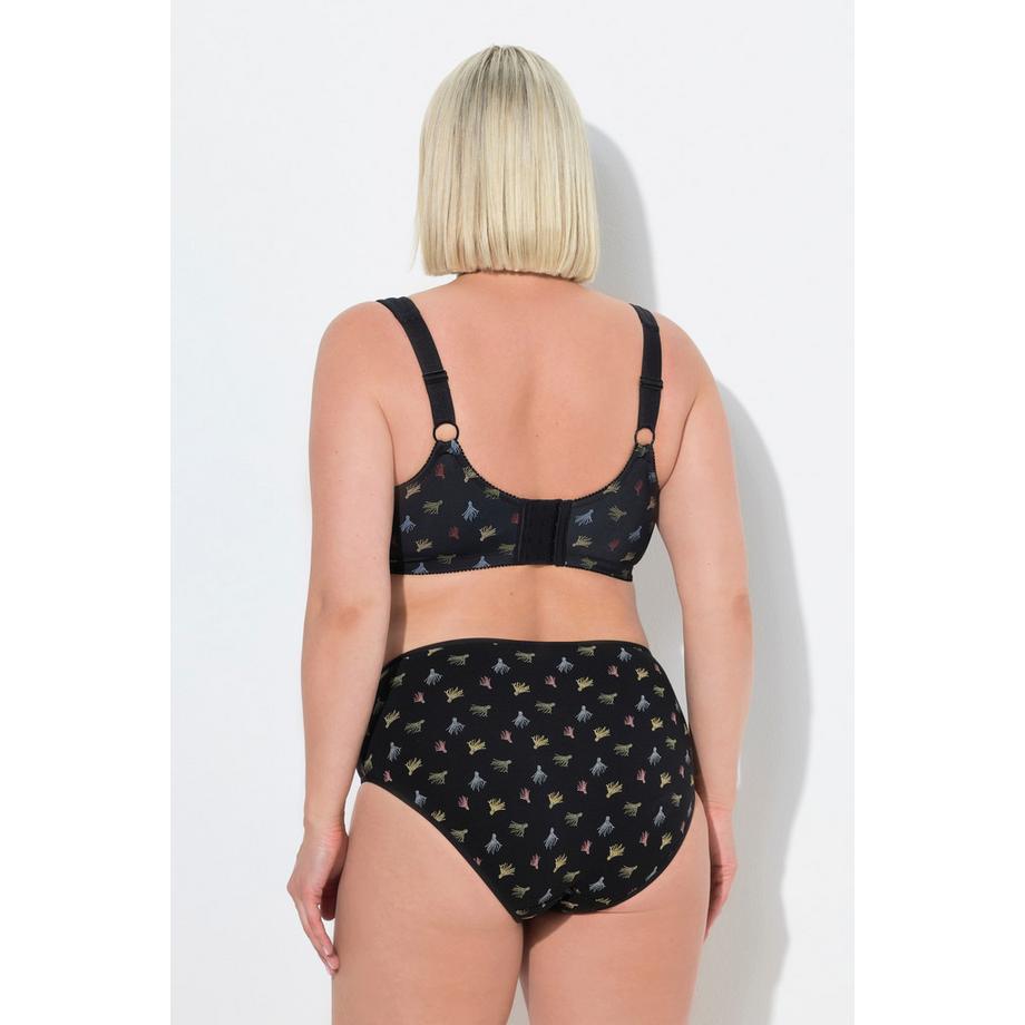 Ulla Popken Reggiseno sostenitivo mix di fantasie senza ferretto  