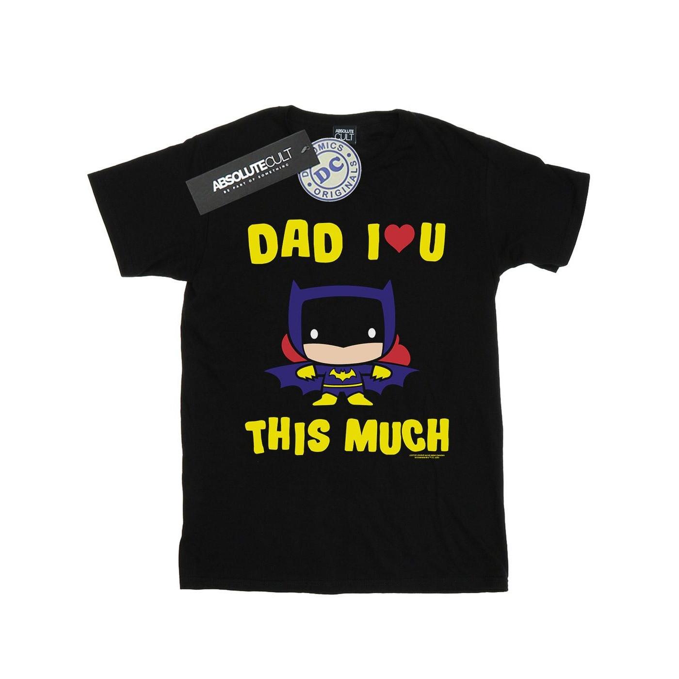 DC COMICS  Tshirt BATMAN DAD LOVE YOU THIS MUCH 