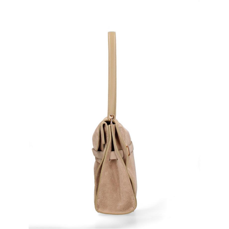 Chiara Ferretti Borsa in camoscio con chiusura a risvolto  