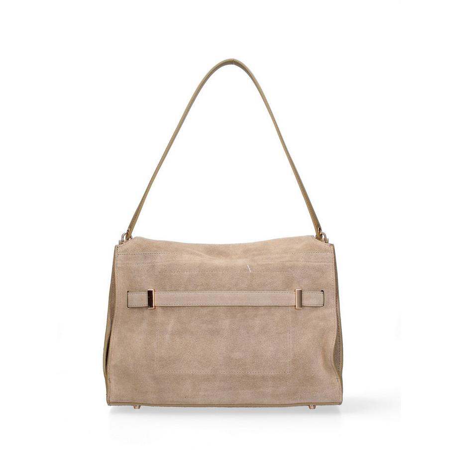 Chiara Ferretti Borsa in camoscio con chiusura a risvolto  