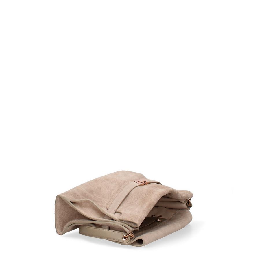 Chiara Ferretti Borsa in camoscio con chiusura a risvolto  