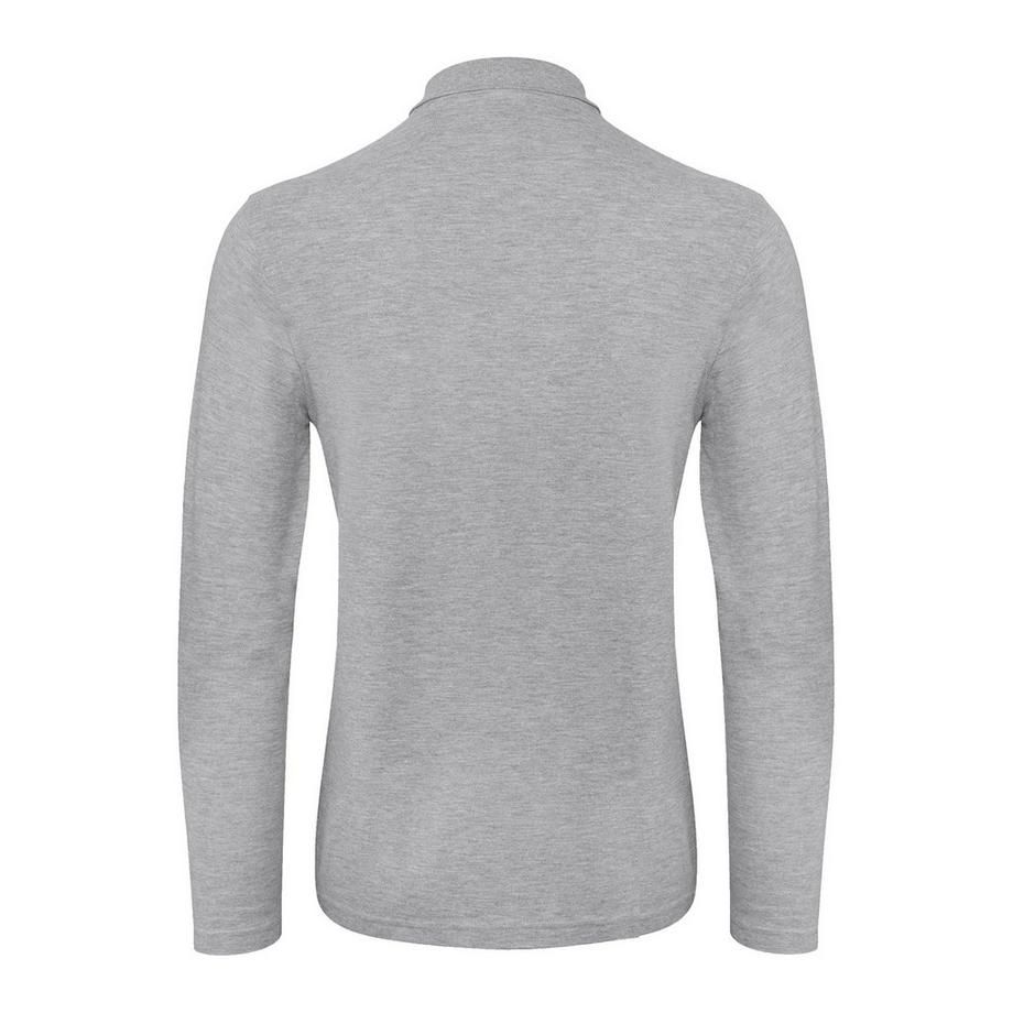 B and C Langarm Poloshirt  