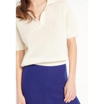 AVA 1 Polo manches courtes - 100% cachemire déjaugé