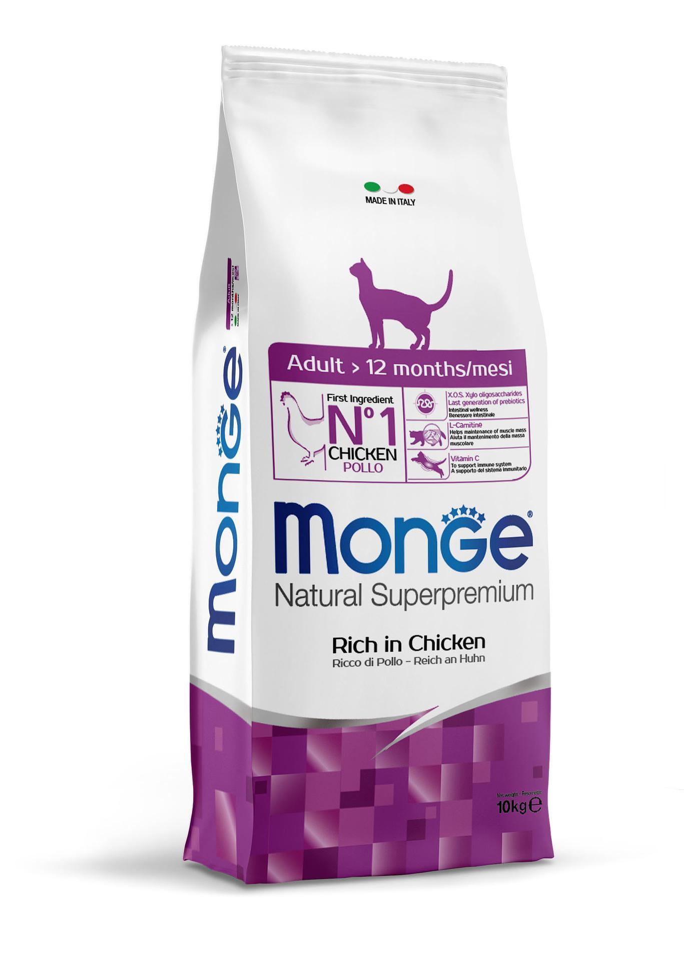 Monge  Chat poulet adulte, 10kg 