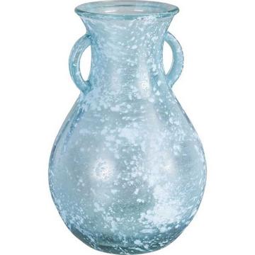 Vase Arleen amphore bleu de mer hauteur 24