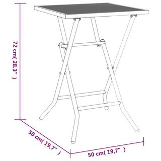 VidaXL Klappbarer gartentisch stahl  