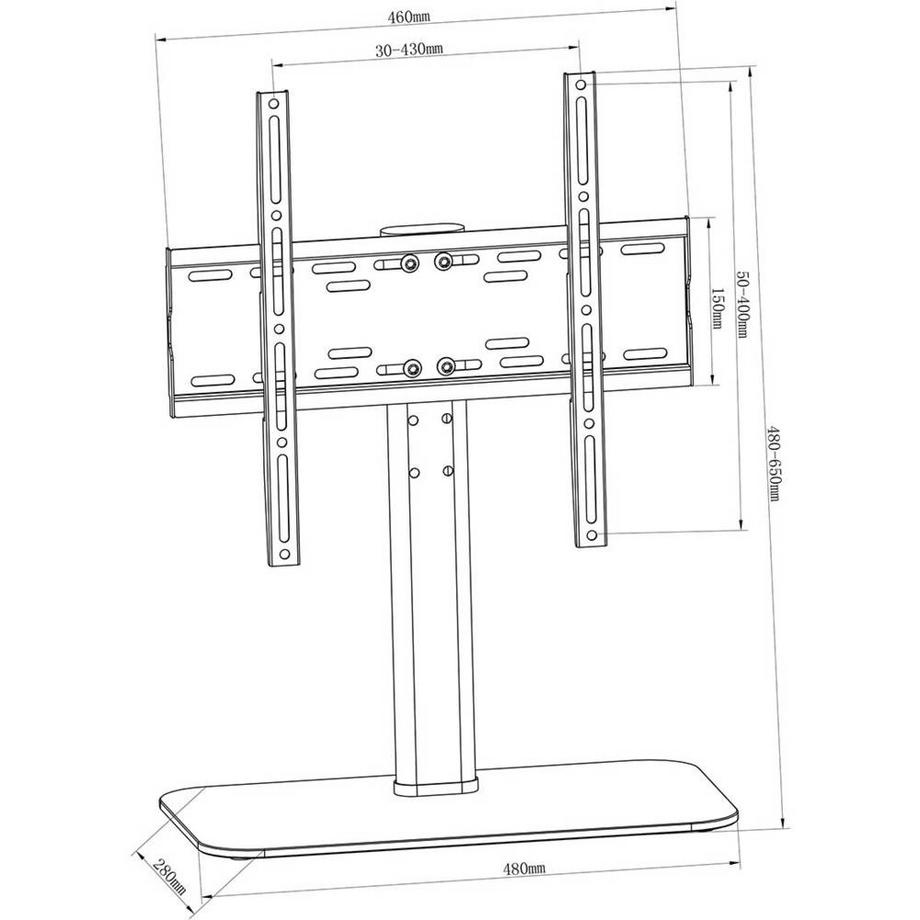 My Wall  HP2BL TV-Standfuss 32 -55 (81 - 139cm) Starr 