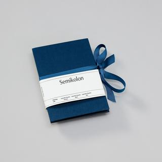Semikolon Semikolon Leporello album fotografico e portalistino Blu  