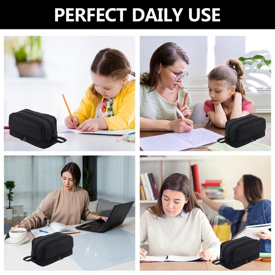 Only-bags.store  Federmäppchen Großes Fassungsvermögen, 4 Fächer, Federmäppchen Teenager, Federmäppchen, Federmäppchen 