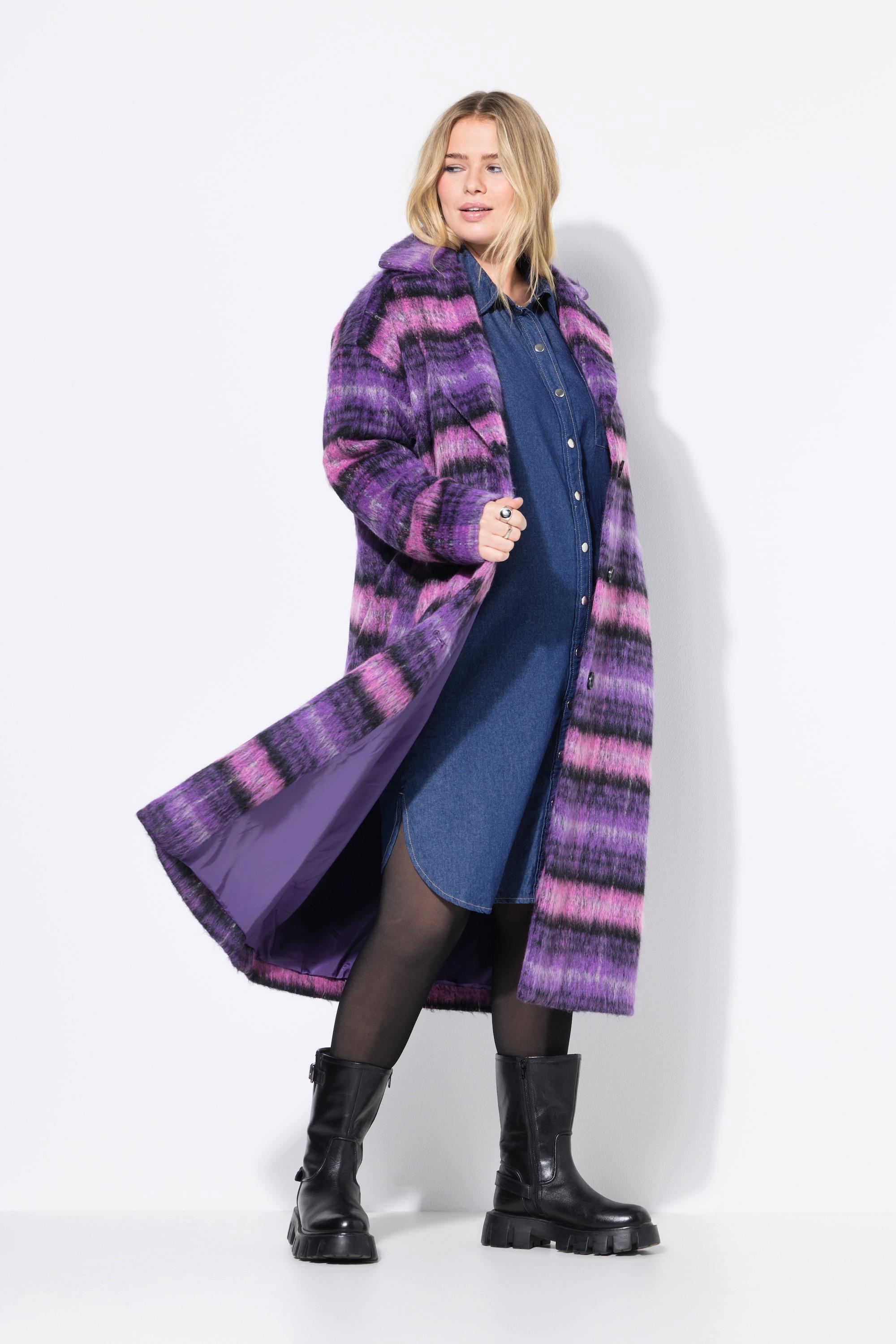 Studio Untold Oversized Karomantel Reverskragen Langarm  