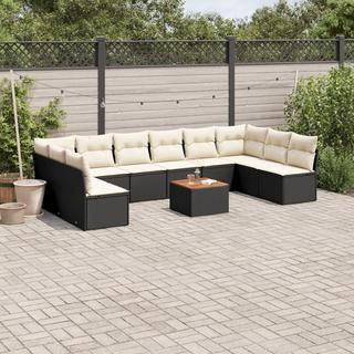 VidaXL set divano da giardino Polirattan  