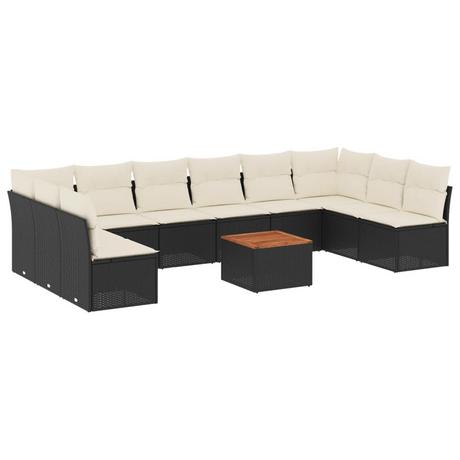 VidaXL set divano da giardino Polirattan  