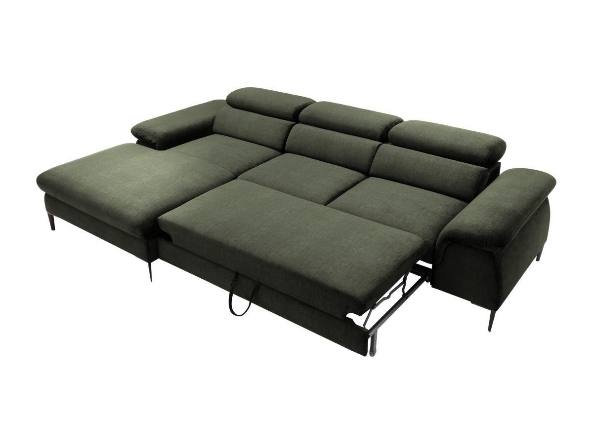 PASCAL MORABITO Divano letto in Velluto Verde - Angolo a sinistra - SEPINA di PASCAL MORABITO  