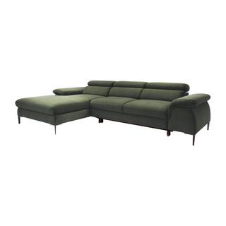 PASCAL MORABITO Divano letto in Velluto Verde - Angolo a sinistra - SEPINA di PASCAL MORABITO  