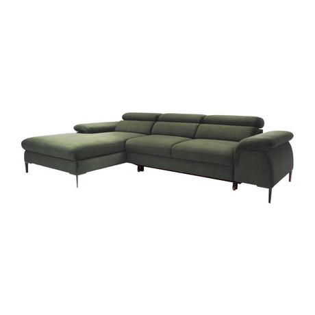 PASCAL MORABITO Divano letto in Velluto Verde - Angolo a sinistra - SEPINA di PASCAL MORABITO  