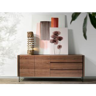 ANGEL CERDA Sideboard aus Nussbaum und Glas  