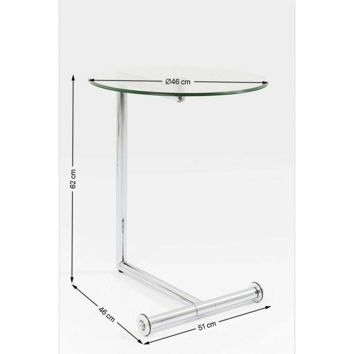 KARE Design Beistelltisch Easy Living Klarglas Ø46cm  