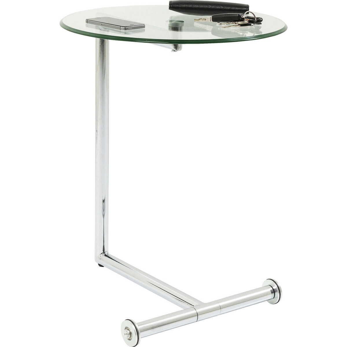 KARE Design Table d&#039;appoint Easy Living verre clair Ø46cm  