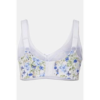 Ulla Popken Reggiseno sostenitivo Farfalle senza ferretto coppa C-F  