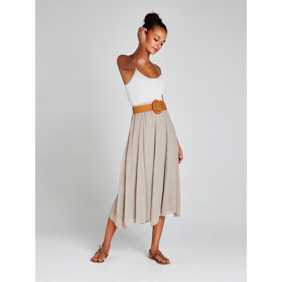 APRICOT Midirock mit Knittereffekt  