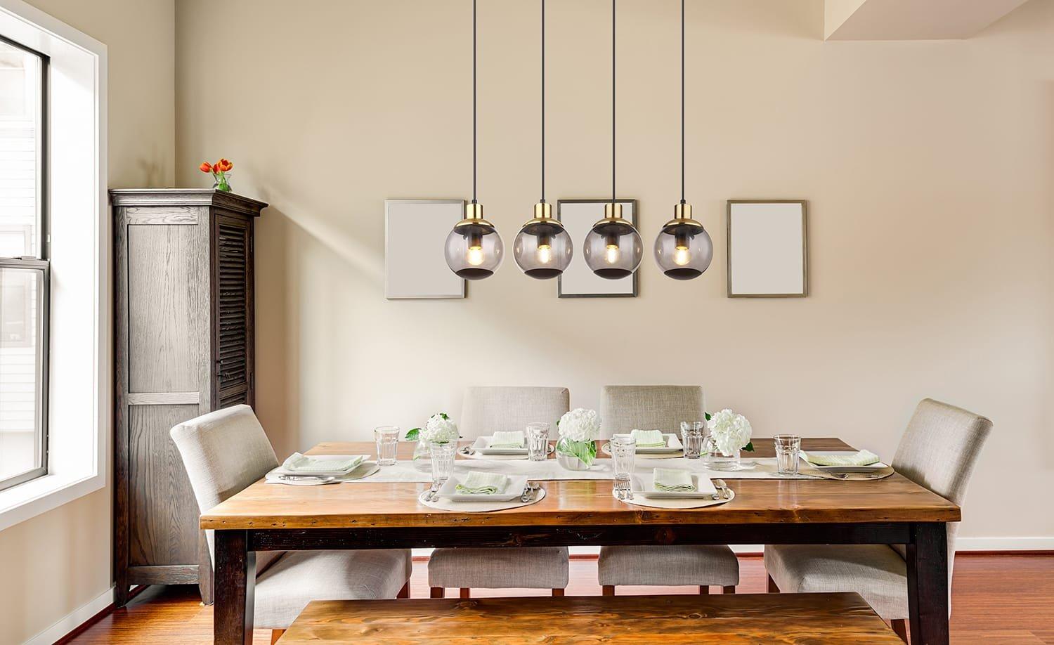 mutoni Hängeleuchte Potter Metall  matt 4xE27  